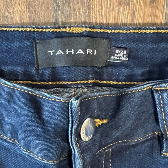 TAHARI MID-RISE STRETCH DENIM ANKLE JEANS SZ 6/28 - Picture 5 of 8